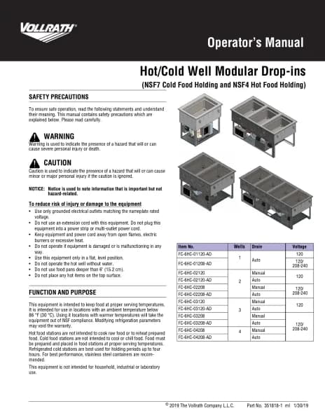 Vollrath FC-6HC-02120-AD
