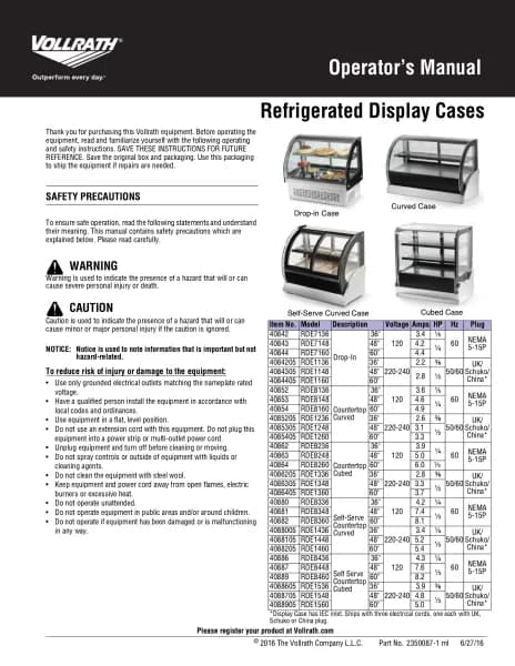 Vollrath RDE7136