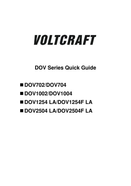 Voltcraft DOV702