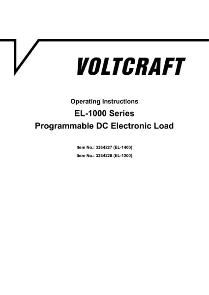 Voltcraft EL-1400