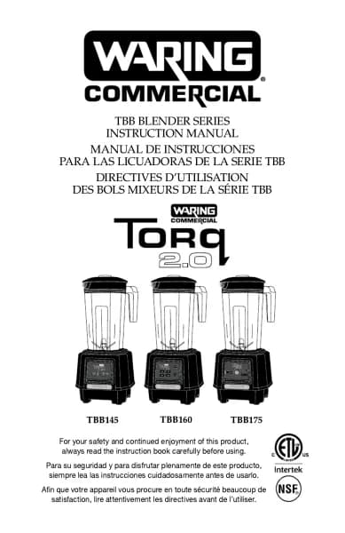 Waring Commercial Torq 2.0 TBB160