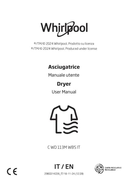 Whirlpool C WD 113M WBS IT