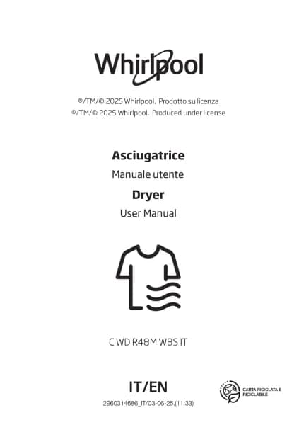 Whirlpool C WD R48M WBS IT