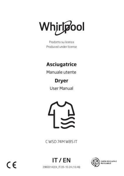 Whirlpool C WSD 74M WBS IT
