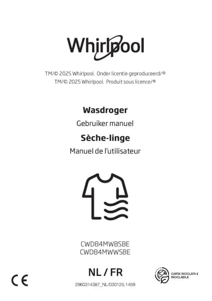 Whirlpool CWD84MWWBE