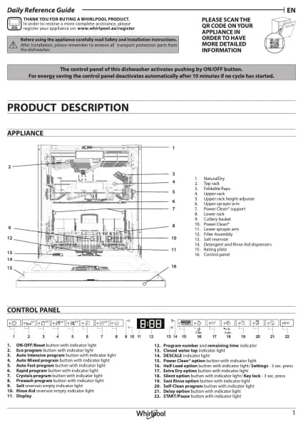 Whirlpool W8F HS61BS