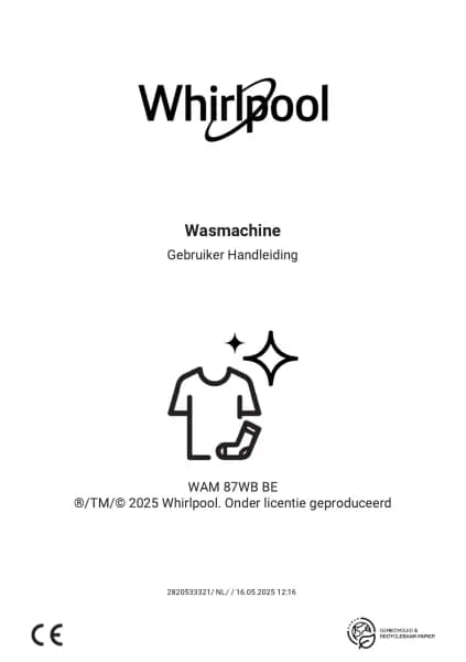 Whirlpool WAM 87WB BE