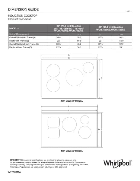 Whirlpool WCIT7030SS