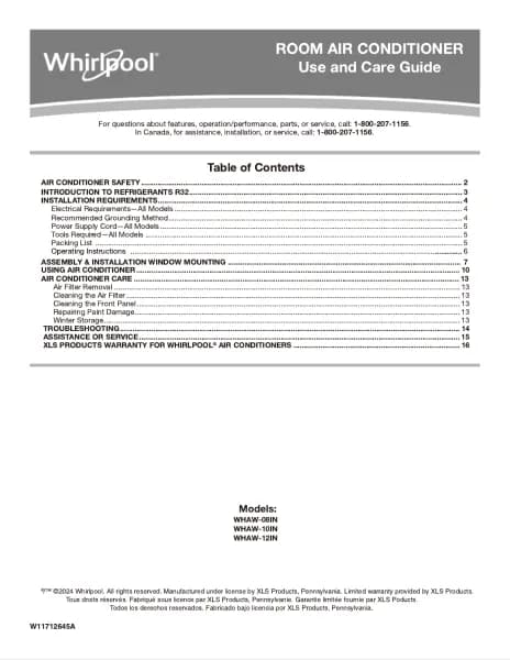Whirlpool WHAW-101IN