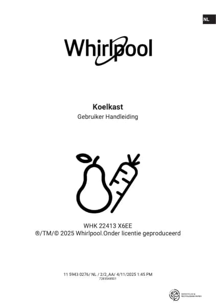 Whirlpool WHK 22413 X6EE