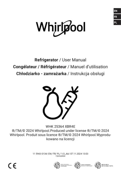 Whirlpool WHK 25364 XBR4E