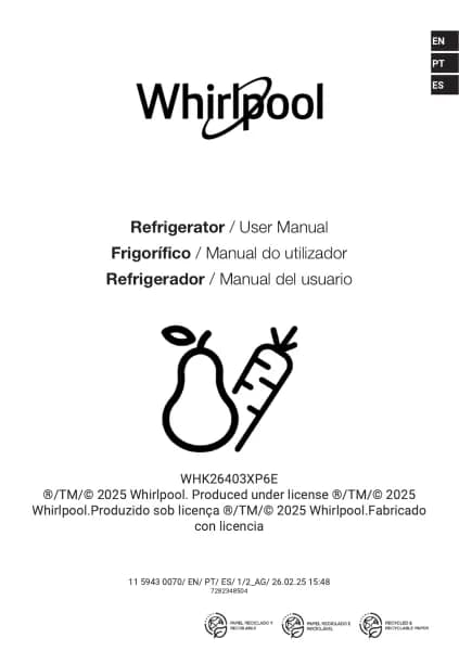 Whirlpool WHK 26403 XP6E