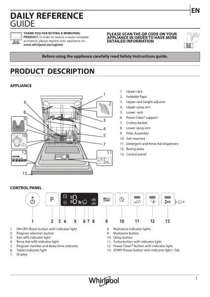 Whirlpool WIO 3T133 PE 6.5