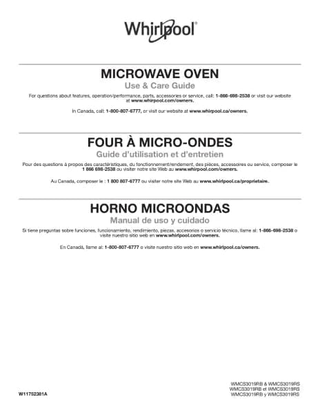 Whirlpool WMCS3019RS