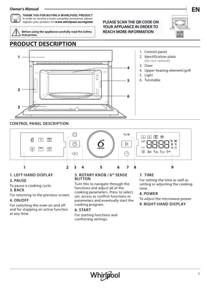 Whirlpool WMD442MBF
