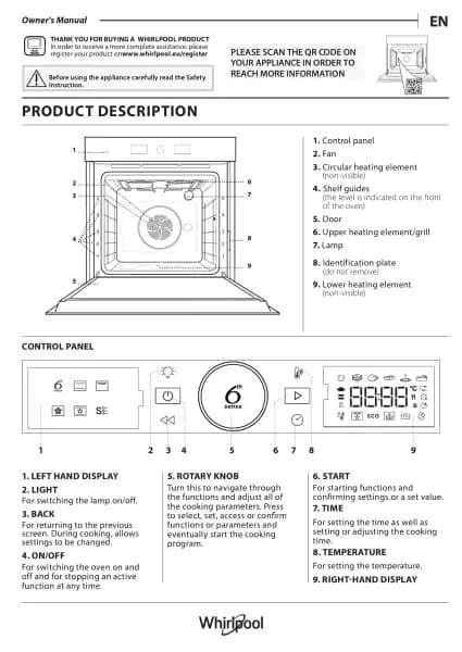 Whirlpool WOI4IS8HM0SXA