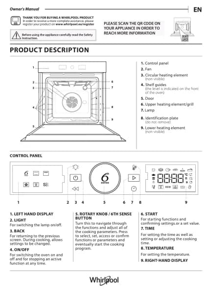 Whirlpool WOI4S8CM0SBA