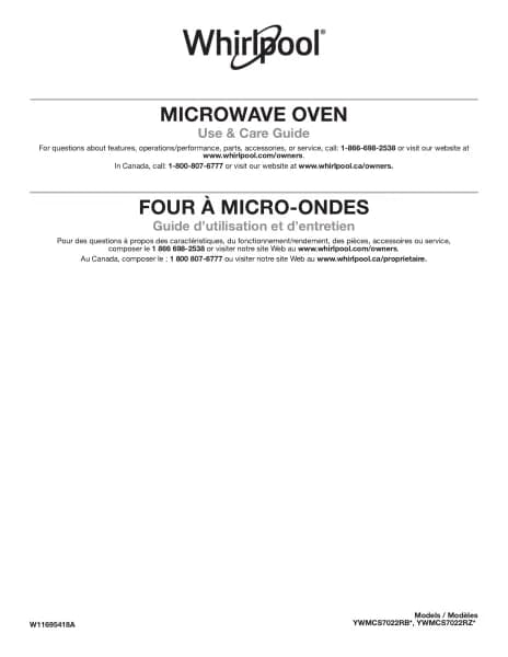 Whirlpool YWMCS7022RB