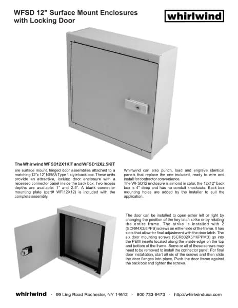 Whirlwind WFSD12X2.5KIT