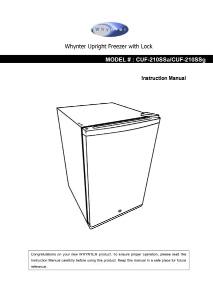 Whynter CUF-210SSG2