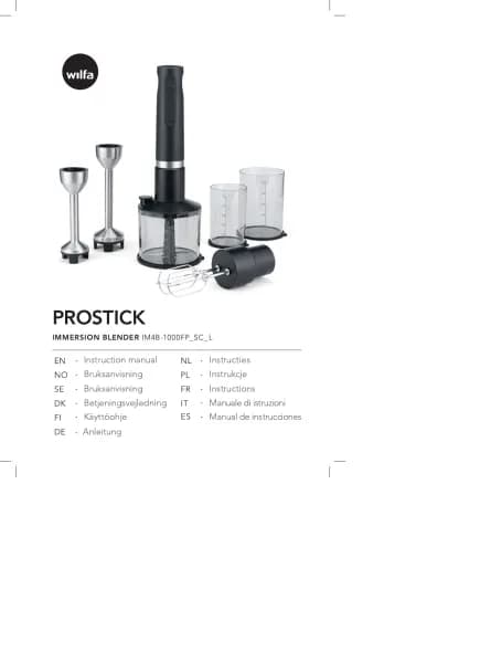 Wilfa Prostick IM4B-1000FP