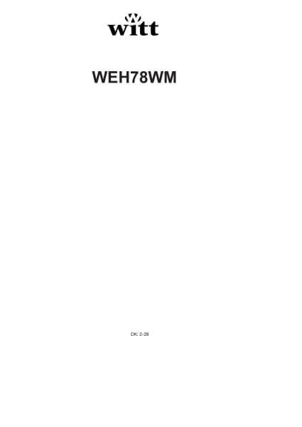 Witt WEH78WM