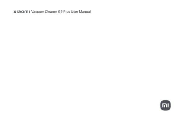 Xiaomi Mi Vacuum Cleaner G9 Plus