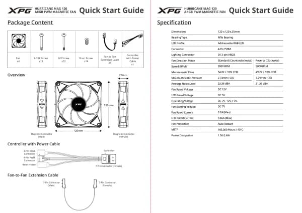 XPG HURRICANE MAG 120