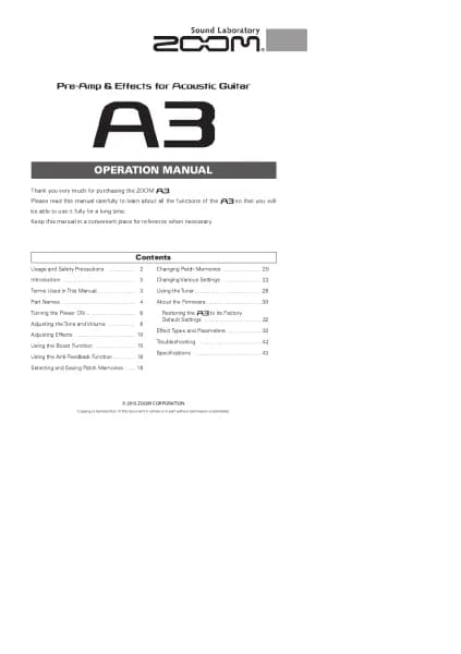Zoom A3