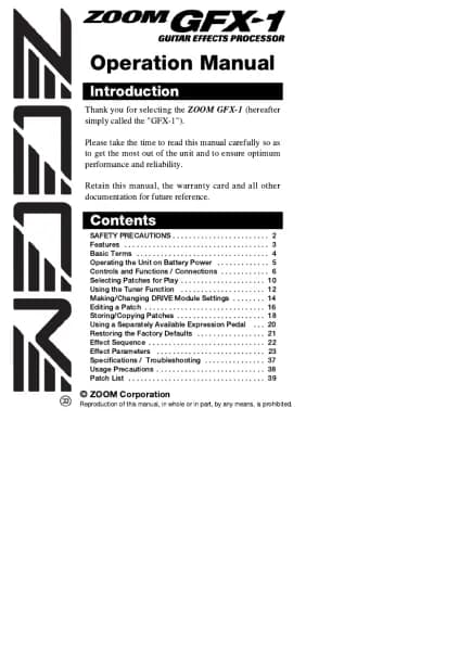 Zoom GFX-1