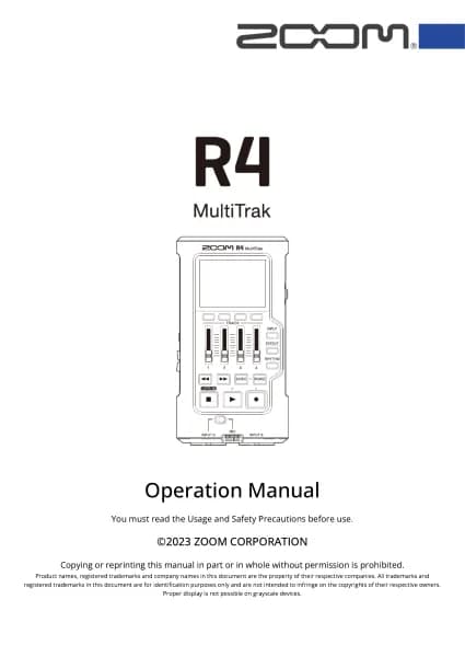 Zoom R4 MultiTrak