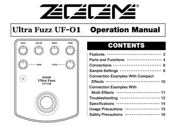 Zoom Ultra Fuzz UF-01