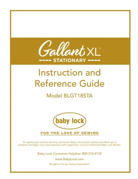 Baby Lock Gallant XL Stationary