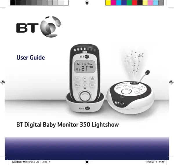 British Telecom Digital Baby Monitor 350 Lightshow