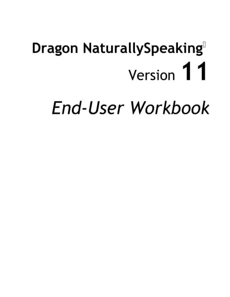Nuance Dragon NaturallySpeaking 11