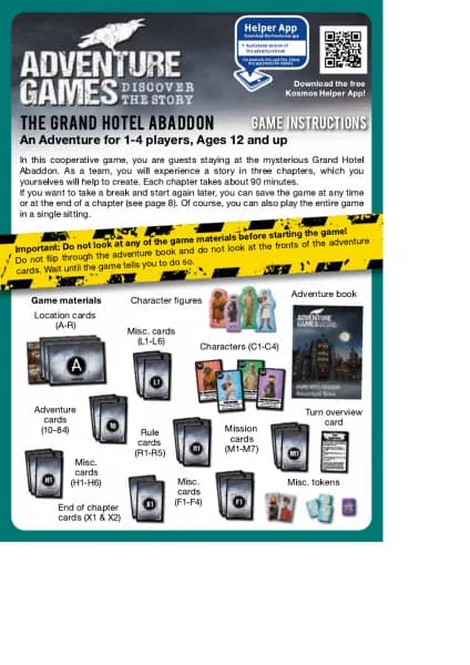 Thames & Kosmos Adventure Games: The Grand Hotel Abaddon