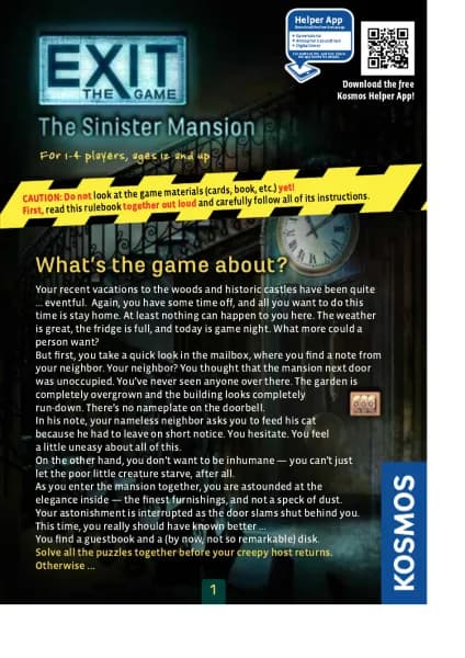 Thames & Kosmos EXIT: The Sinister Mansion